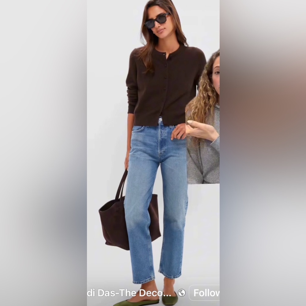Paul Smith $438 Designer Made in Italy High Rise Straight Leg Jeans